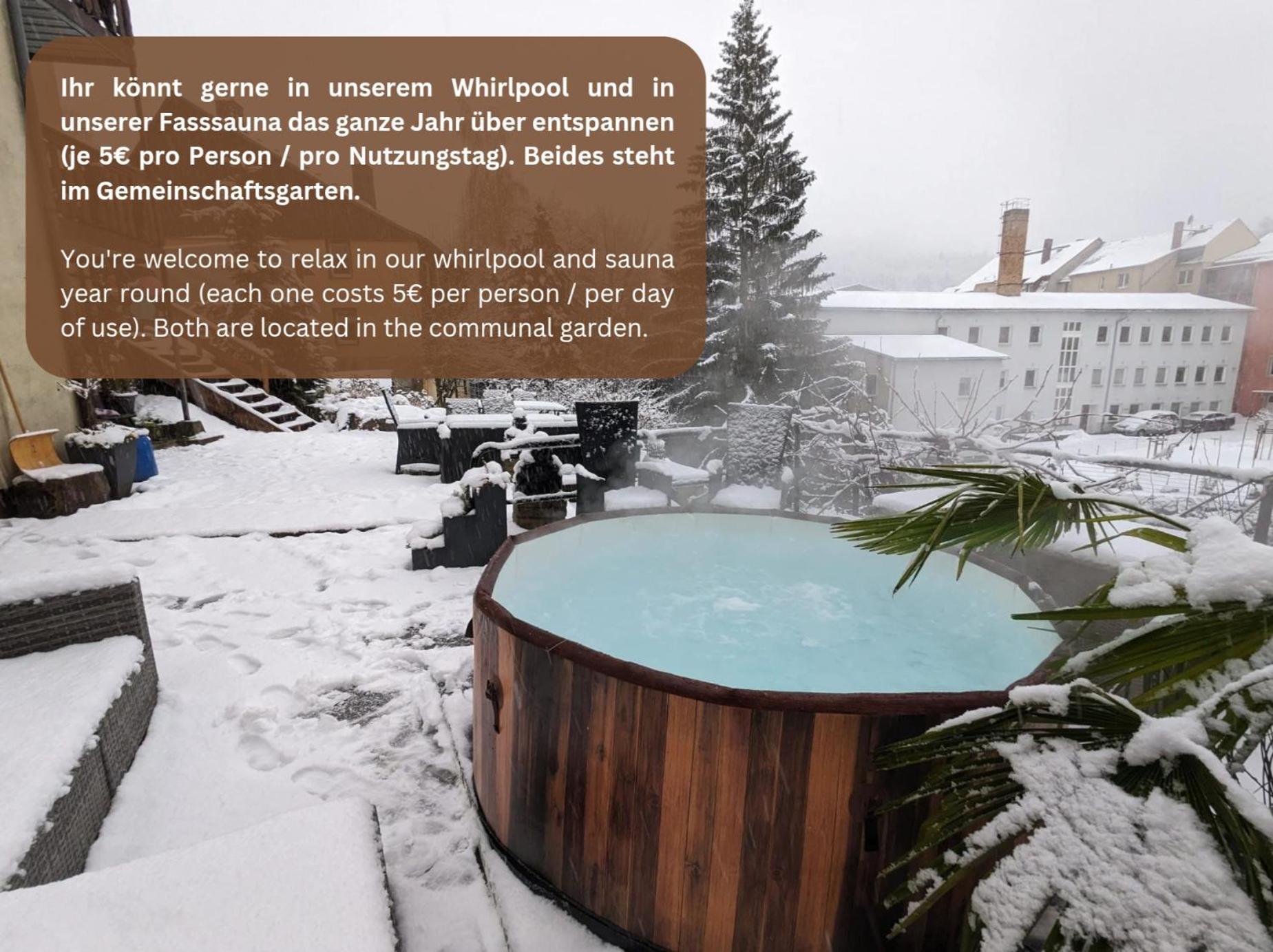 Uo - Urlaubsmagie - Helle Wohnung,Sauna,Whirlpool Sebnitz Exteriér fotografie